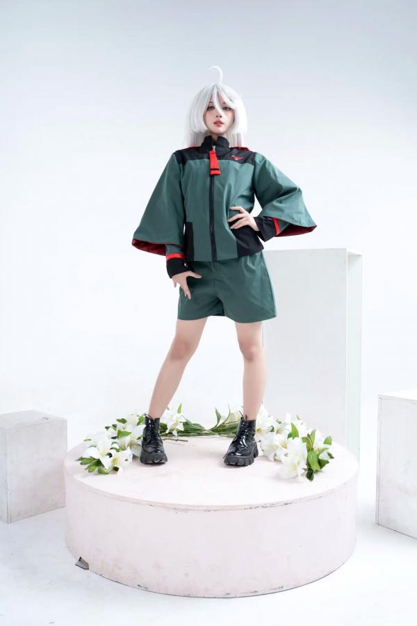    PoppaChan米奥琳涅绝美Cosplay：冷艳银发少女与百合花，大胆衣着尽显禁忌诱惑[40P]第12张图片