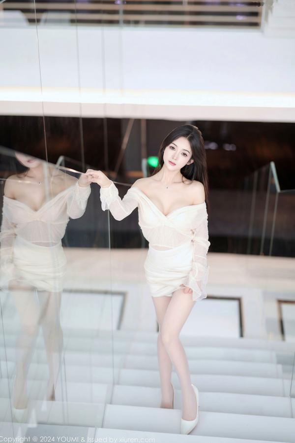    YouMi尤蜜荟-1072-谭小灵-极品性感内衣私房照-白纱丝袜诱惑演绎-2024.06.07第5张图片