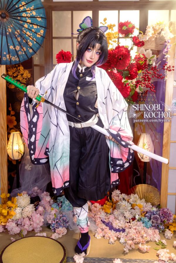    Byoru - 《鬼灭之刃》蝴蝶忍COSPLAY角色扮演 - 大尺度精选写真集 [71P]第5张图片