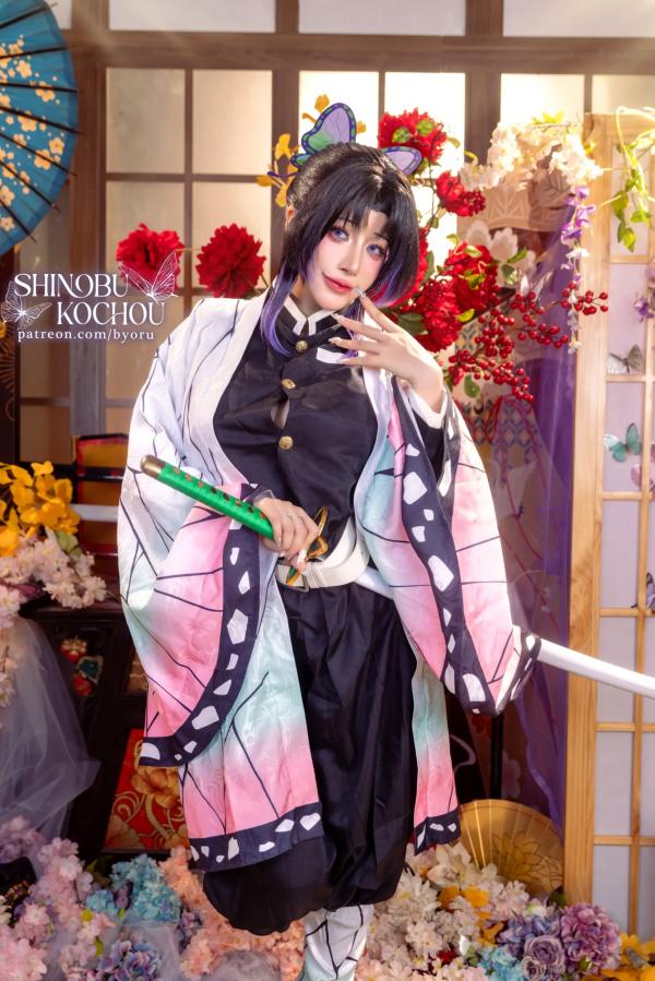    Byoru - 《鬼灭之刃》蝴蝶忍COSPLAY角色扮演 - 大尺度精选写真集 [71P]第6张图片