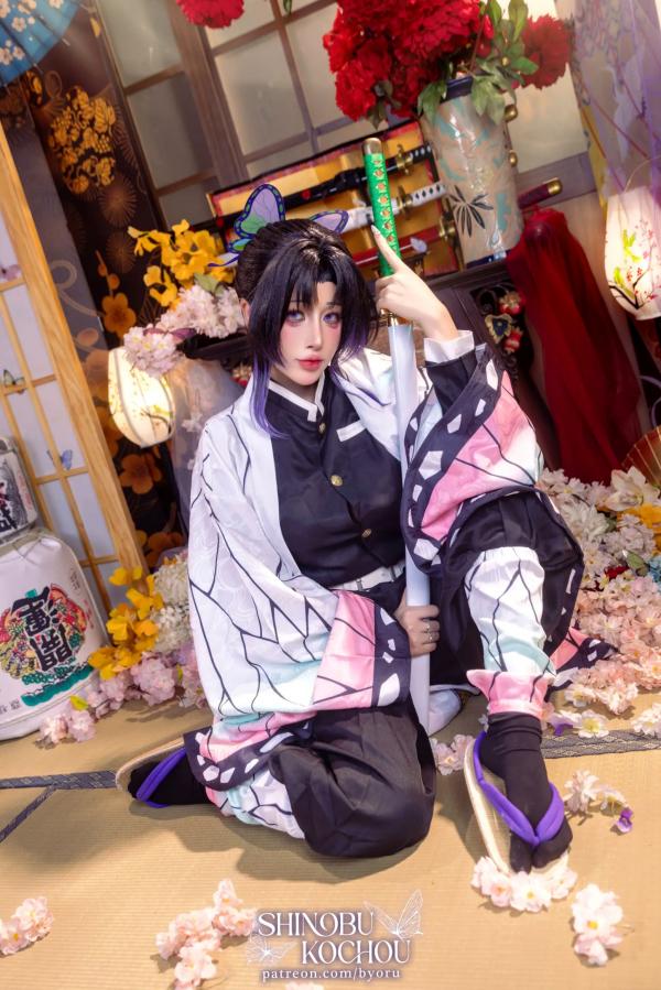    Byoru - 《鬼灭之刃》蝴蝶忍COSPLAY角色扮演 - 大尺度精选写真集 [71P]第8张图片