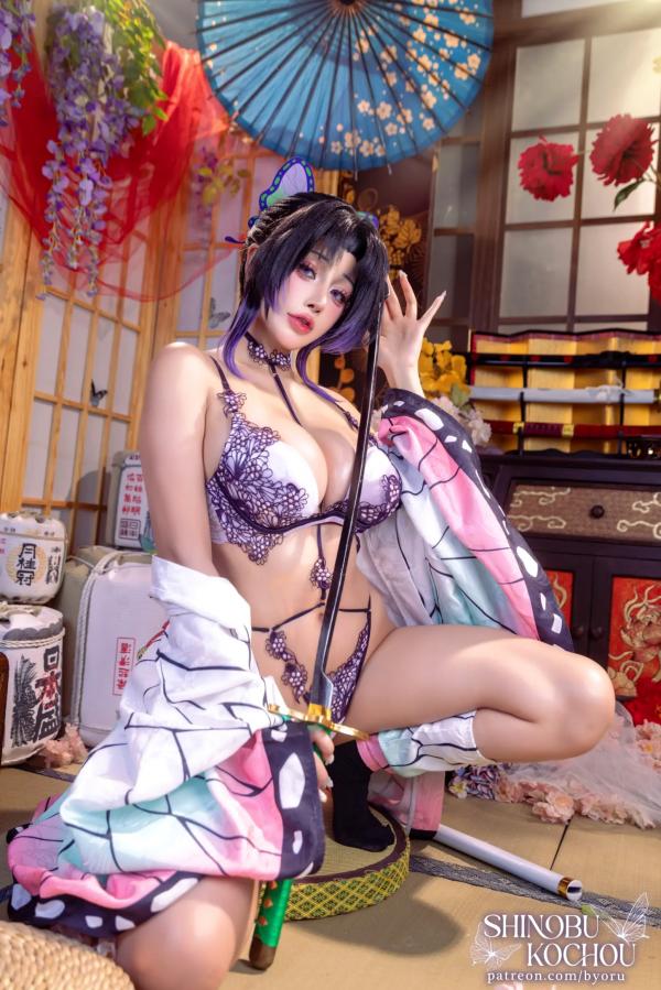    Byoru - 《鬼灭之刃》蝴蝶忍COSPLAY角色扮演 - 大尺度精选写真集 [71P]第21张图片