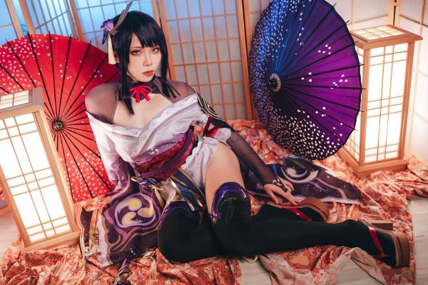    Tokar浵卡-雷电将军精美Cosplay，极致还原大尺度私房视觉盛宴第2张图片
