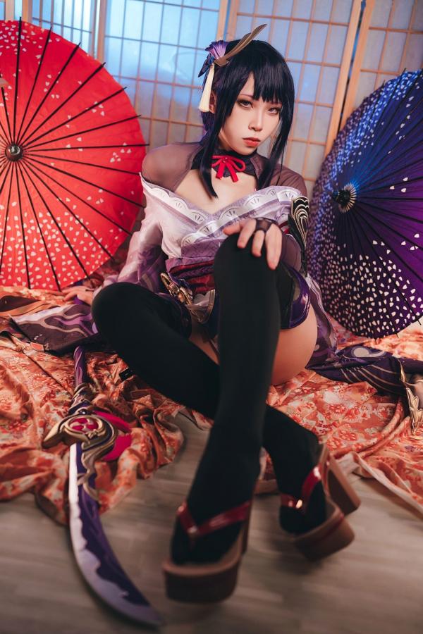    Tokar浵卡-雷电将军精美Cosplay，极致还原大尺度私房视觉盛宴第7张图片