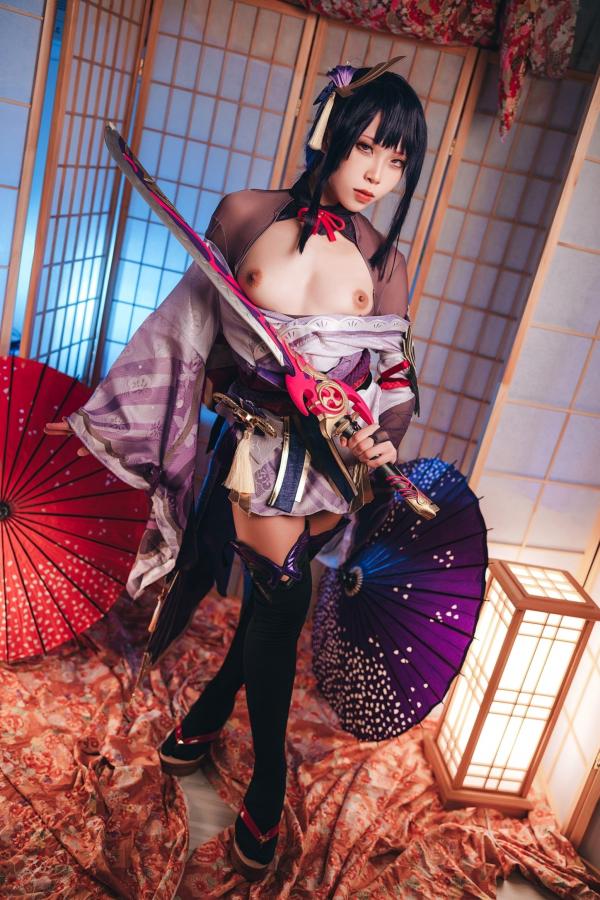    Tokar浵卡-雷电将军精美Cosplay，极致还原大尺度私房视觉盛宴第30张图片