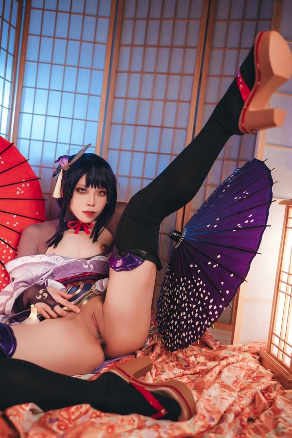    Tokar浵卡-雷电将军精美Cosplay，极致还原大尺度私房视觉盛宴第52张图片