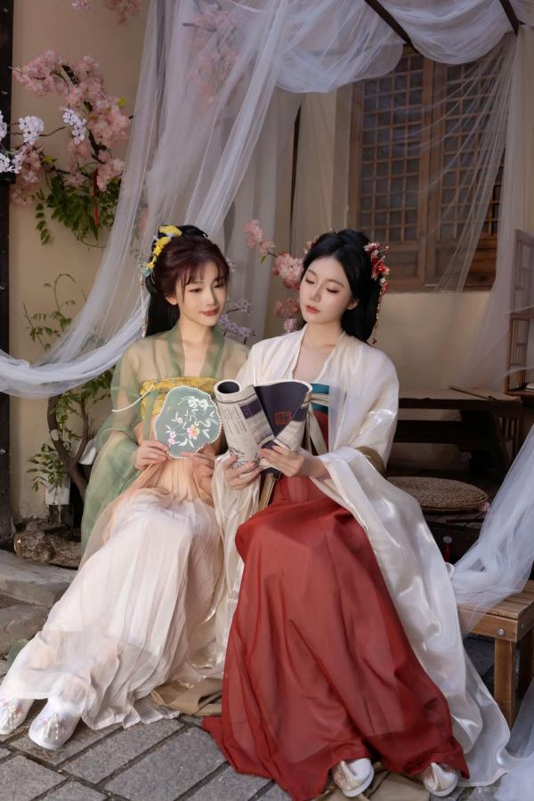    陆萱萱与安然古风私房写真：唯美古装闺蜜诱惑，展现绝色韵味[105P]第7张图片