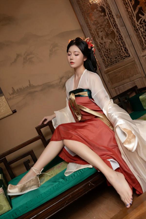    陆萱萱与安然古风私房写真：唯美古装闺蜜诱惑，展现绝色韵味[105P]第40张图片