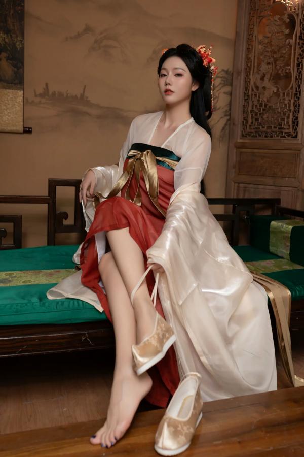    陆萱萱与安然古风私房写真：唯美古装闺蜜诱惑，展现绝色韵味[105P]第41张图片