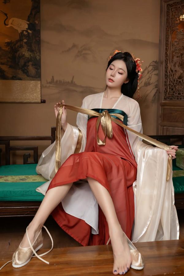    陆萱萱与安然古风私房写真：唯美古装闺蜜诱惑，展现绝色韵味[105P]第42张图片
