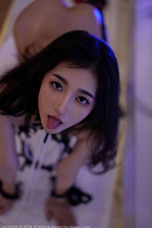    YouMi尤蜜荟-1064-鱼尾fish-极致黑色性感内衣私房照-大尺度冷艳风格写真第74张图片