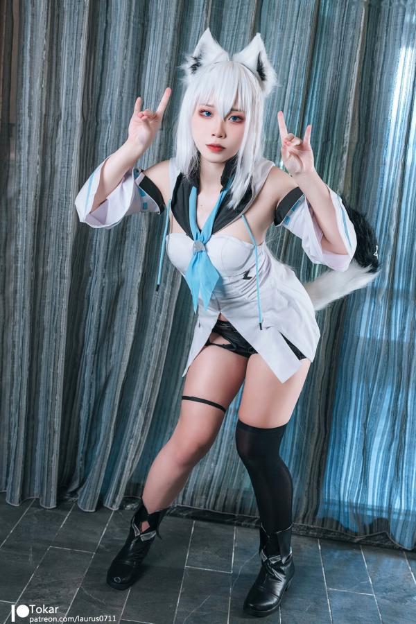    Tokar浵卡-白上吹雪-Shirakami-Fubuki-cosplay-角色扮演-性感诱惑-无圣光第1张图片
