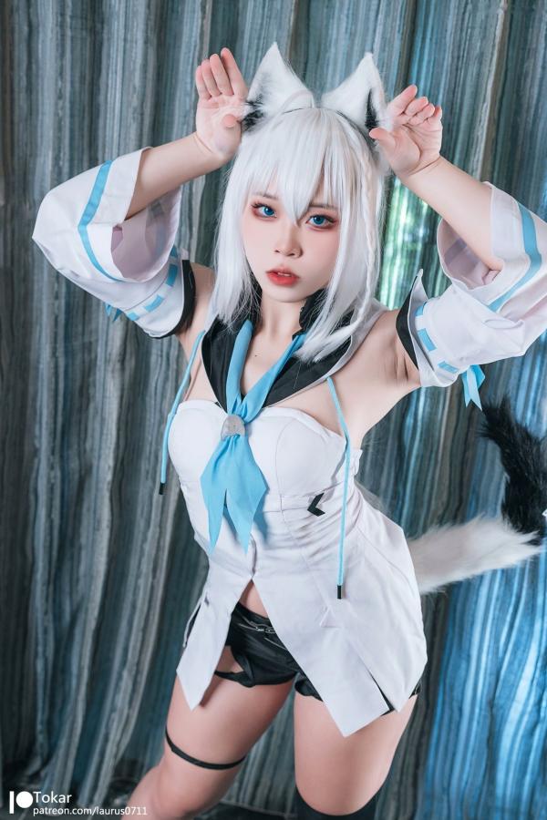    Tokar浵卡-白上吹雪-Shirakami-Fubuki-cosplay-角色扮演-性感诱惑-无圣光第2张图片