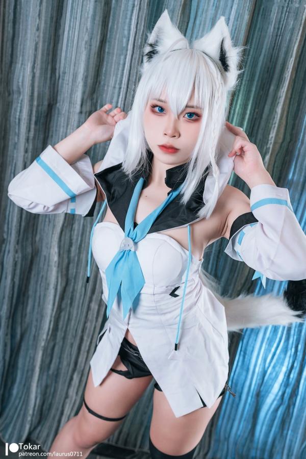    Tokar浵卡-白上吹雪-Shirakami-Fubuki-cosplay-角色扮演-性感诱惑-无圣光第4张图片