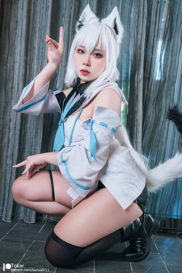    Tokar浵卡-白上吹雪-Shirakami-Fubuki-cosplay-角色扮演-性感诱惑-无圣光第6张图片