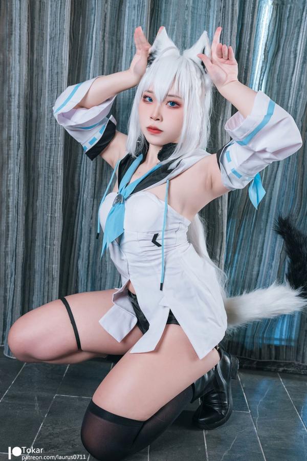    Tokar浵卡-白上吹雪-Shirakami-Fubuki-cosplay-角色扮演-性感诱惑-无圣光第8张图片