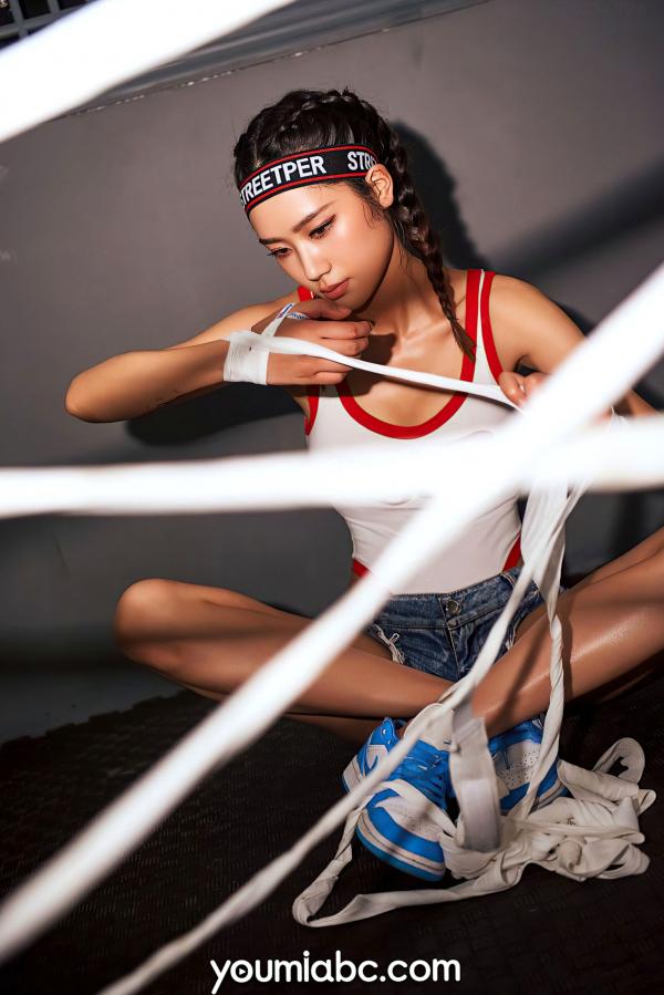    YouMi尤蜜-2021.07.22-软萌子-《百万宝贝》拳击馆主题运动写真，展现湿身诱惑与迷人曲线第27张图片