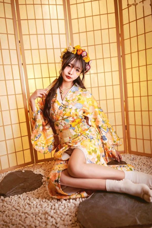    Yuuhui玉汇-和服捆绑艺术写真，日式花环少女束缚感，和风私房极致诱惑，曲线迷人，唯美大尺度视觉盛宴第47张图片