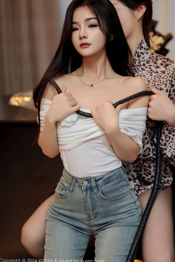    尤蜜荟1061：谭小灵与林幼一默契姐妹花私房照，火辣性感诱惑，精致大片火辣呈现第24张图片