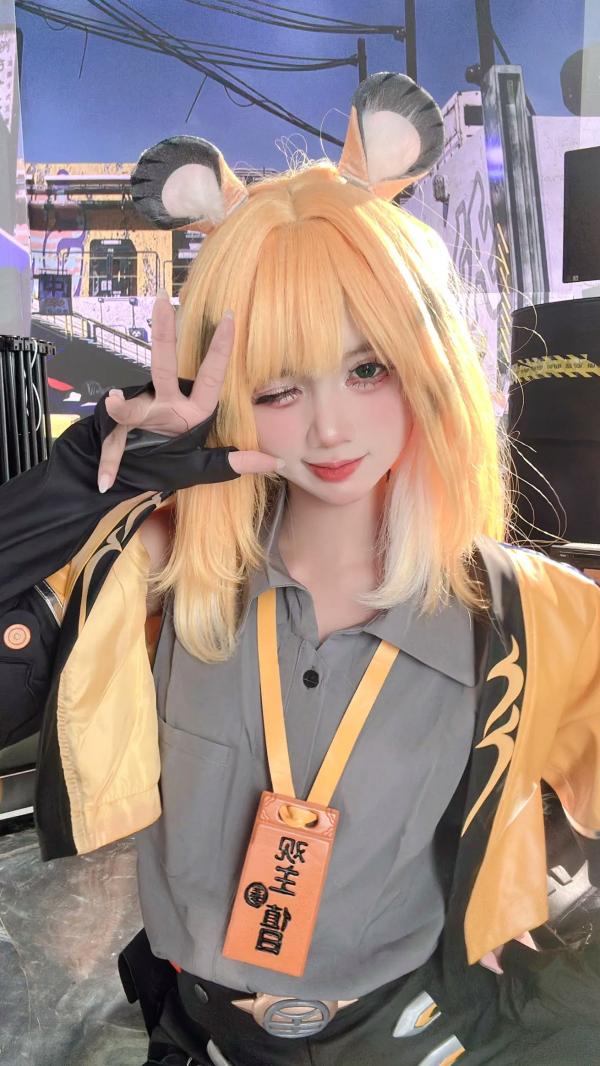    PoppaChan - Ju Fufu -《绝区零》角色扮演，精致金发猫耳造型与性感私房写真，极致还原第81张图片