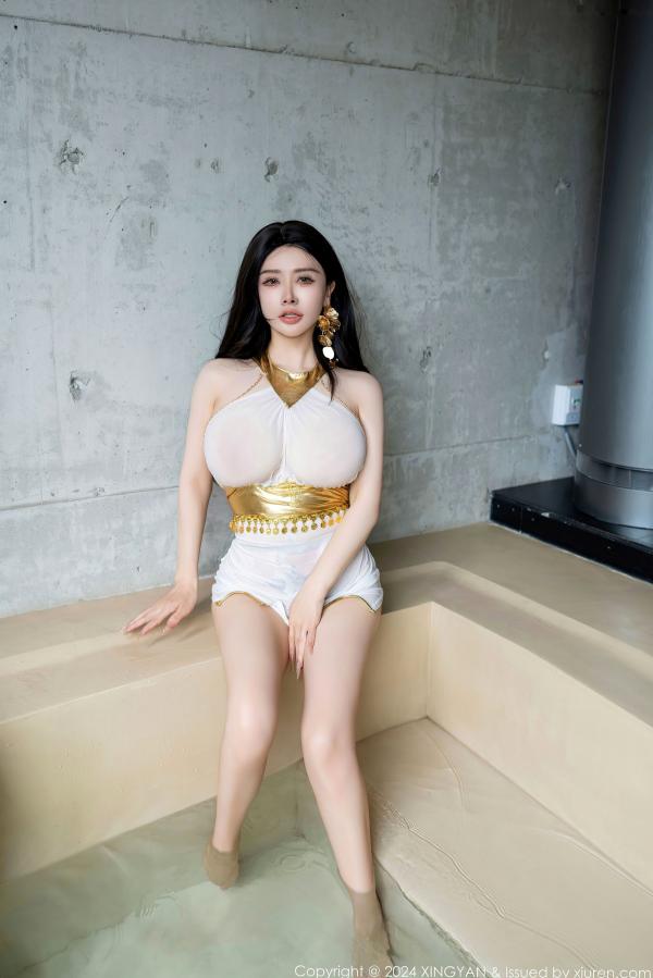    XingYan星颜社-238-潘思沁白色低胸短裙现代写真，极致身材性感诱惑，火辣私房大尺度视觉盛宴-2024.06.07第36张图片