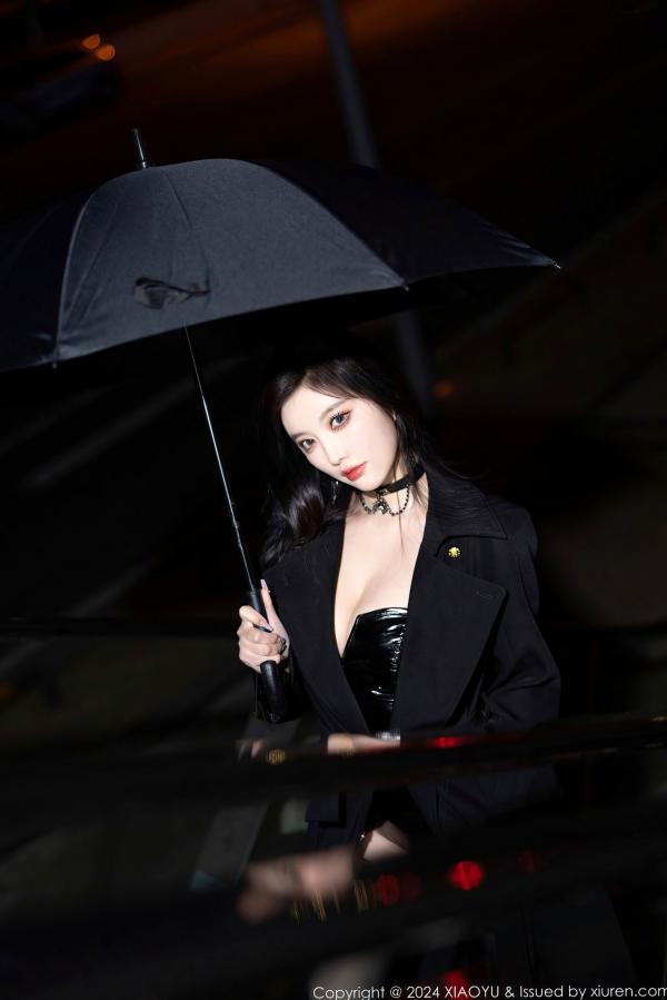 杨晨晨 sugar小甜心CC  XiaoYu语画界-杨晨晨Yome-暗黑系漆皮制服诱惑与黑丝大片-冷艳御姐私房写真第6张图片