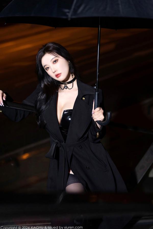 杨晨晨 sugar小甜心CC  XiaoYu语画界-杨晨晨Yome-暗黑系漆皮制服诱惑与黑丝大片-冷艳御姐私房写真第9张图片