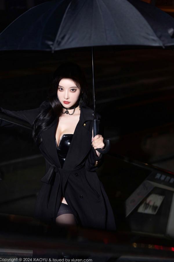 杨晨晨 sugar小甜心CC  XiaoYu语画界-杨晨晨Yome-暗黑系漆皮制服诱惑与黑丝大片-冷艳御姐私房写真第10张图片