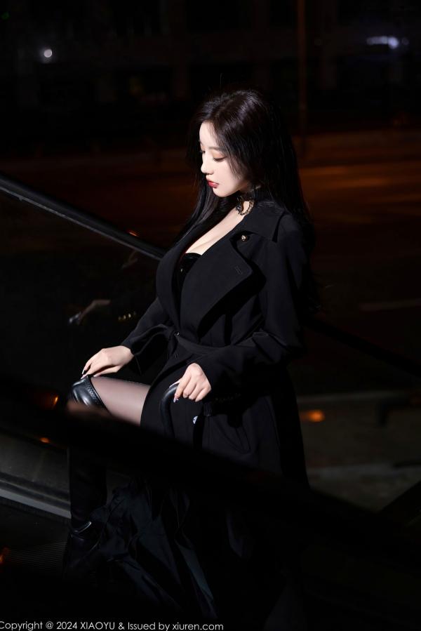 杨晨晨 sugar小甜心CC  XiaoYu语画界-杨晨晨Yome-暗黑系漆皮制服诱惑与黑丝大片-冷艳御姐私房写真第11张图片