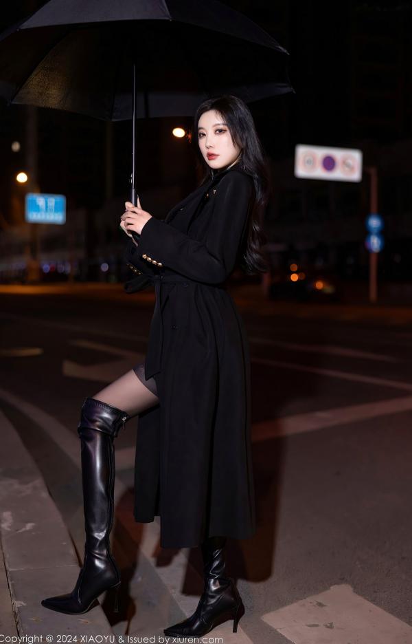杨晨晨 sugar小甜心CC  XiaoYu语画界-杨晨晨Yome-暗黑系漆皮制服诱惑与黑丝大片-冷艳御姐私房写真第15张图片