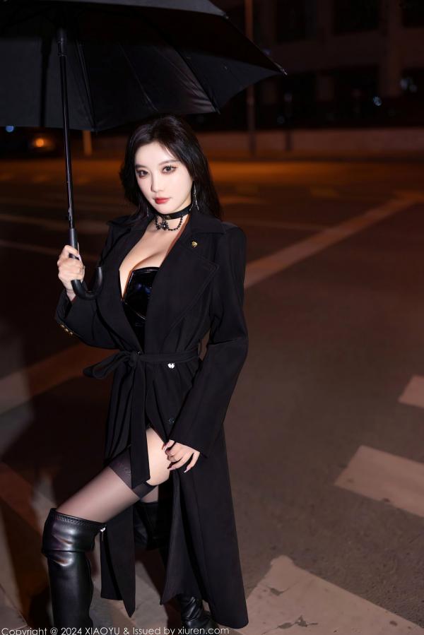 杨晨晨 sugar小甜心CC  XiaoYu语画界-杨晨晨Yome-暗黑系漆皮制服诱惑与黑丝大片-冷艳御姐私房写真第16张图片