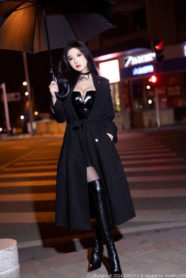 杨晨晨 sugar小甜心CC  XiaoYu语画界-杨晨晨Yome-暗黑系漆皮制服诱惑与黑丝大片-冷艳御姐私房写真第22张图片