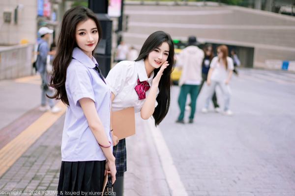    YouMi尤蜜荟-1057-鱼尾fish&小茶茶-绝美私房艺术写真-校园制服诱惑-油感诱惑-极致视觉盛宴第2张图片