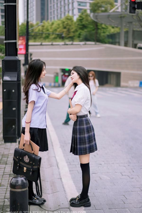    YouMi尤蜜荟-1057-鱼尾fish&小茶茶-绝美私房艺术写真-校园制服诱惑-油感诱惑-极致视觉盛宴第3张图片