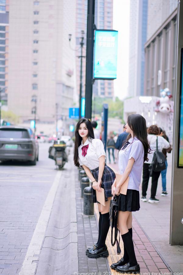    YouMi尤蜜荟-1057-鱼尾fish&小茶茶-绝美私房艺术写真-校园制服诱惑-油感诱惑-极致视觉盛宴第5张图片
