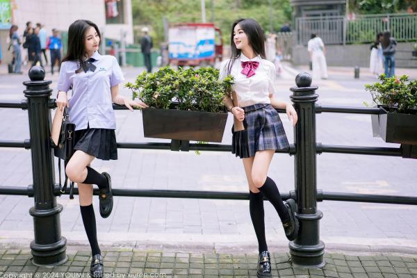    YouMi尤蜜荟-1057-鱼尾fish&小茶茶-绝美私房艺术写真-校园制服诱惑-油感诱惑-极致视觉盛宴第7张图片