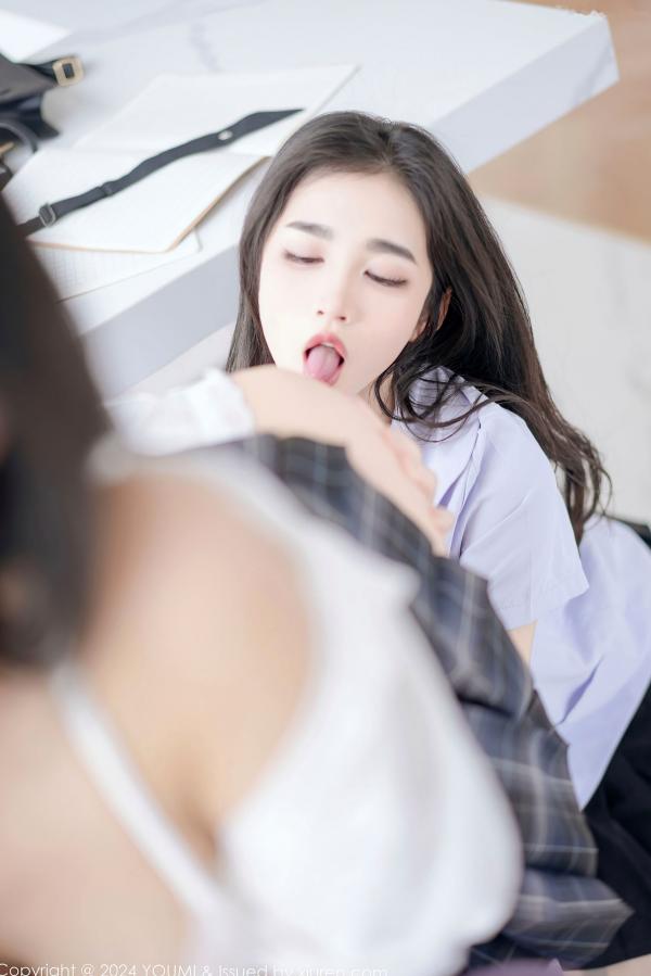   YouMi尤蜜荟-1057-鱼尾fish&小茶茶-绝美私房艺术写真-校园制服诱惑-油感诱惑-极致视觉盛宴第37张图片