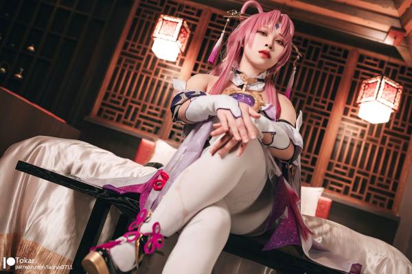    Tokar浵卡-崩坏星穹铁道符玄Cosplay私房照-性感大尺度动漫角色扮演第4张图片