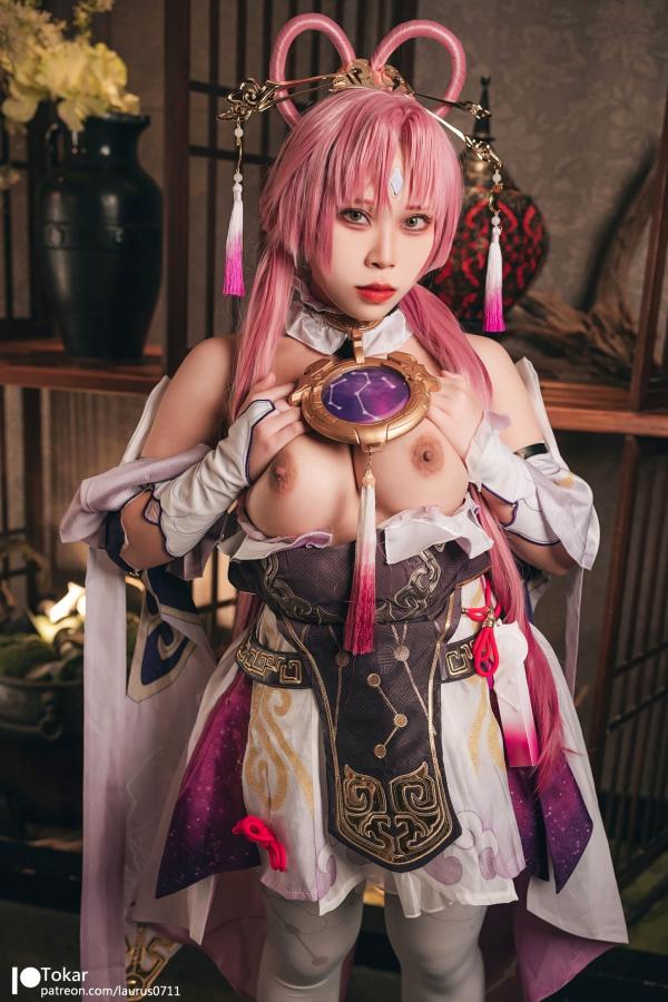    Tokar浵卡-崩坏星穹铁道符玄Cosplay私房照-性感大尺度动漫角色扮演第15张图片
