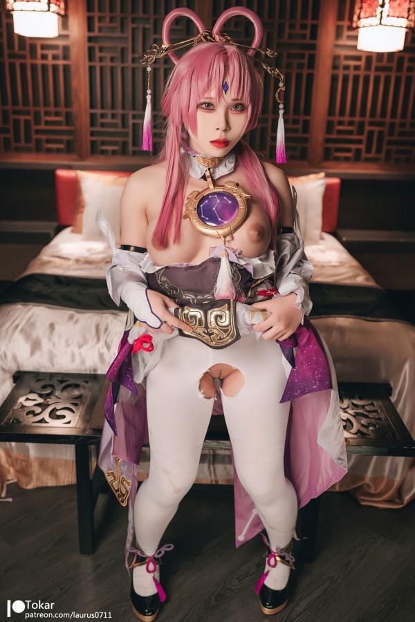    Tokar浵卡-崩坏星穹铁道符玄Cosplay私房照-性感大尺度动漫角色扮演第30张图片