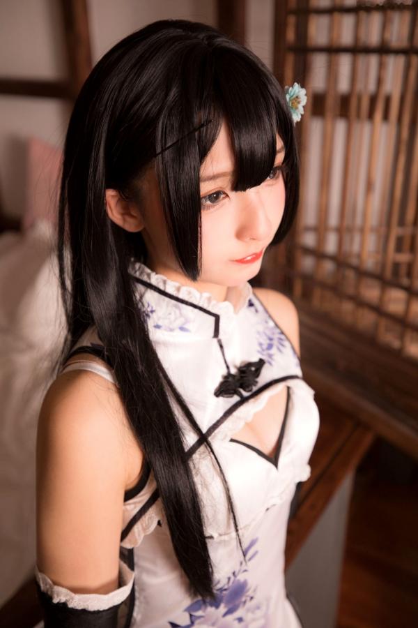   神楽坂真冬-004-艳娘幻梦谭-瓶儿角色扮演-纯欲旗袍COS私房照-精致美腿诱惑女神第6张图片