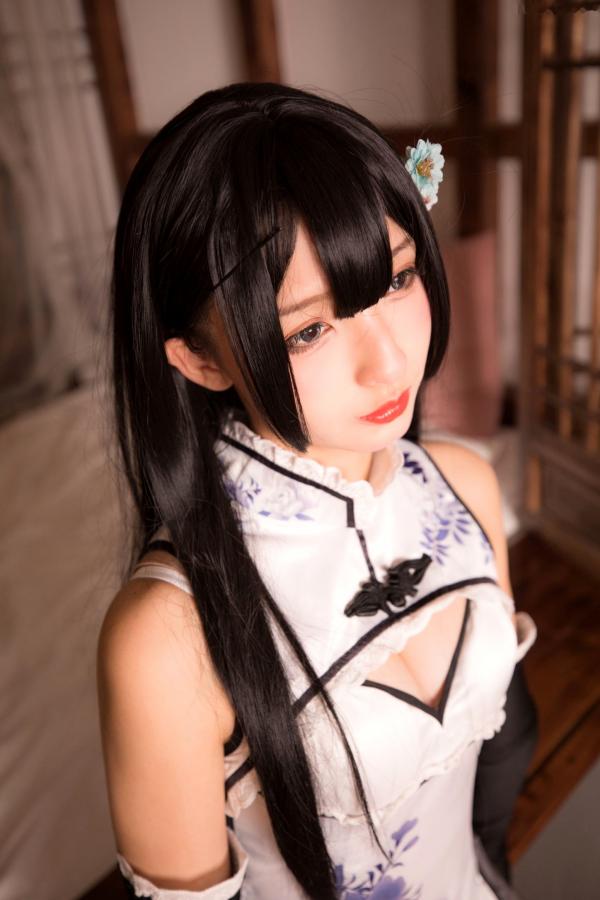    神楽坂真冬-004-艳娘幻梦谭-瓶儿角色扮演-纯欲旗袍COS私房照-精致美腿诱惑女神第7张图片