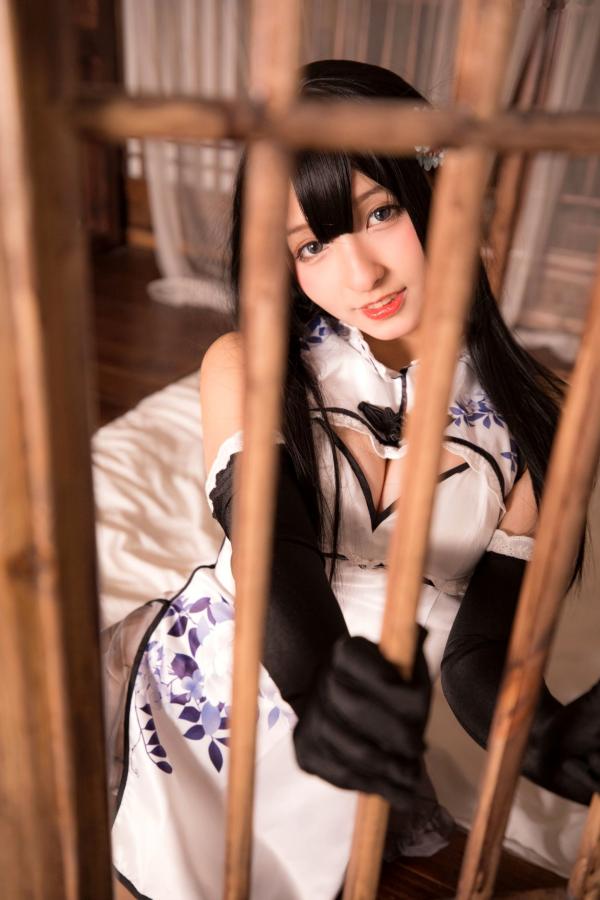    神楽坂真冬-004-艳娘幻梦谭-瓶儿角色扮演-纯欲旗袍COS私房照-精致美腿诱惑女神第46张图片