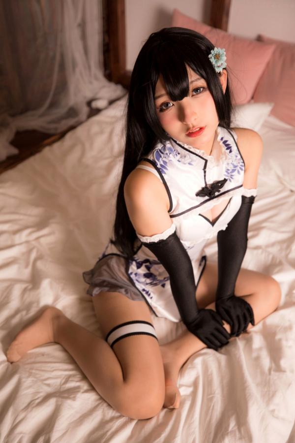    神楽坂真冬-004-艳娘幻梦谭-瓶儿角色扮演-纯欲旗袍COS私房照-精致美腿诱惑女神第88张图片