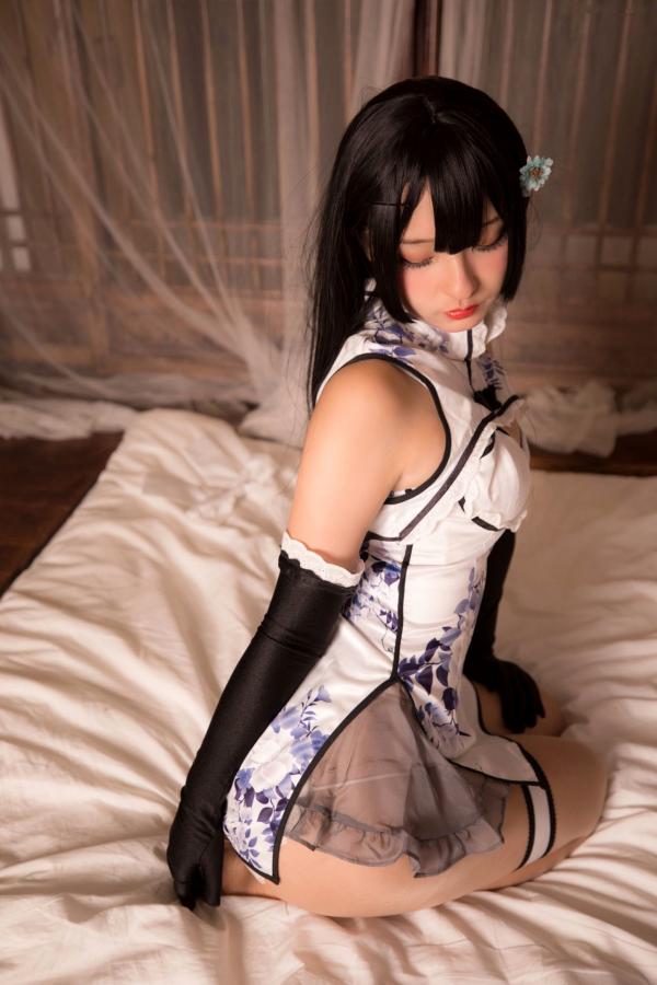    神楽坂真冬-004-艳娘幻梦谭-瓶儿角色扮演-纯欲旗袍COS私房照-精致美腿诱惑女神第107张图片