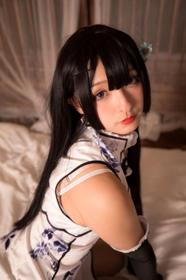    神楽坂真冬-004-艳娘幻梦谭-瓶儿角色扮演-纯欲旗袍COS私房照-精致美腿诱惑女神第109张图片