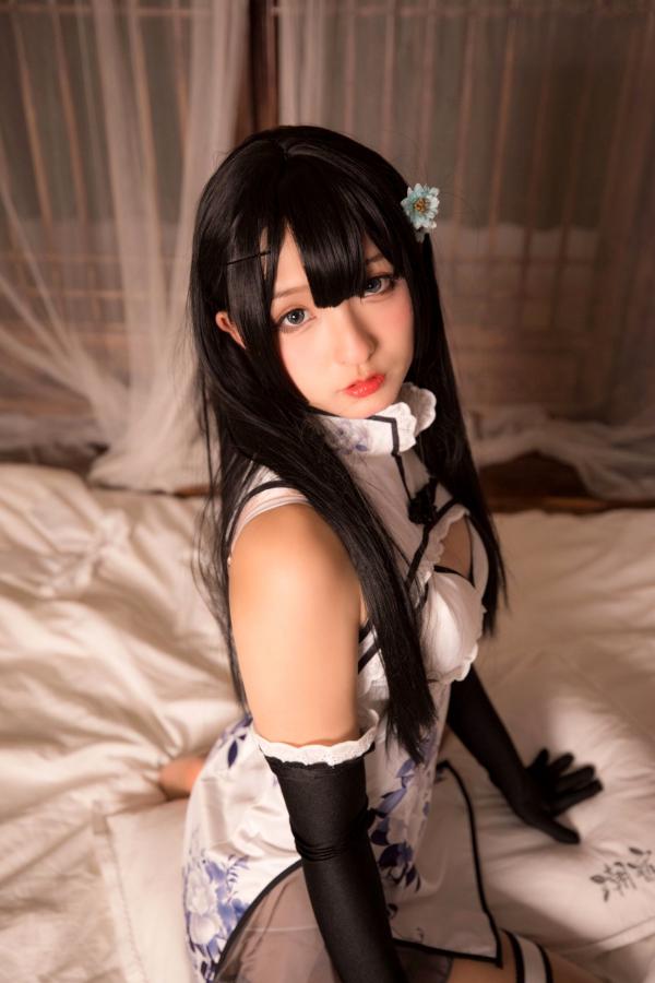    神楽坂真冬-004-艳娘幻梦谭-瓶儿角色扮演-纯欲旗袍COS私房照-精致美腿诱惑女神第123张图片