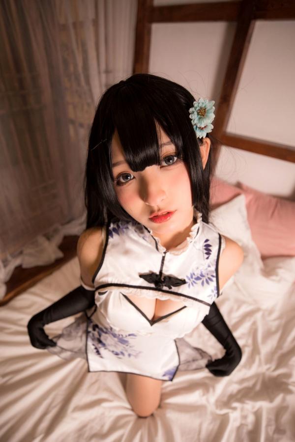    神楽坂真冬-004-艳娘幻梦谭-瓶儿角色扮演-纯欲旗袍COS私房照-精致美腿诱惑女神第137张图片