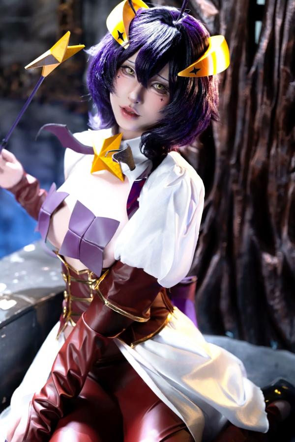    清水由乃《憧憬成为魔法少女》柊舞缇娜×阿良河琪舞角色扮演，暗黑风格大尺度写真，极致身材诱惑火辣出镜 [71P]第29张图片