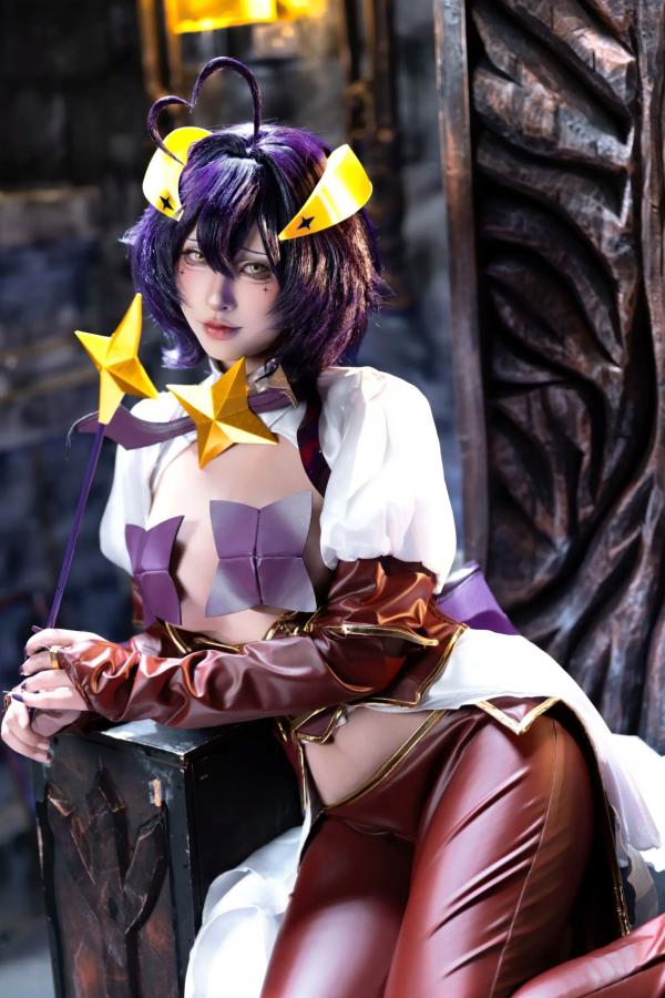    清水由乃《憧憬成为魔法少女》柊舞缇娜×阿良河琪舞角色扮演，暗黑风格大尺度写真，极致身材诱惑火辣出镜 [71P]第30张图片